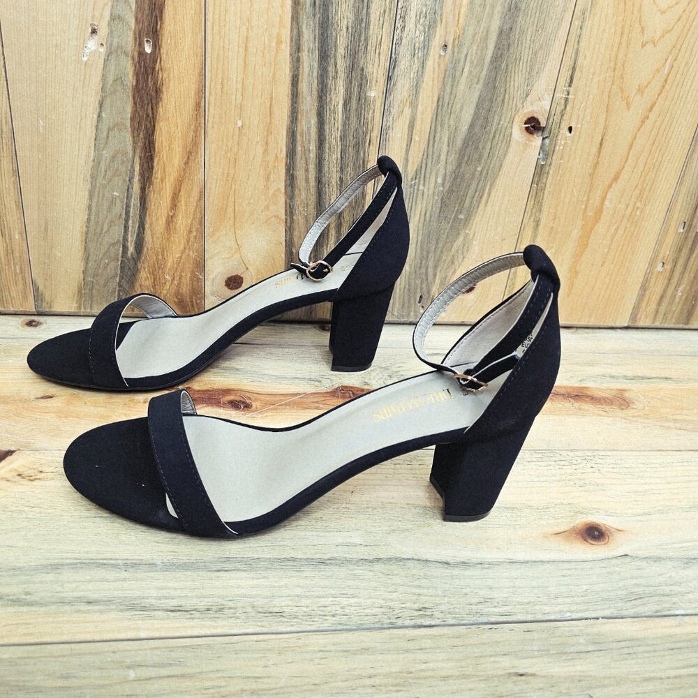DREAM PAIRS Chunky Black Heels Size 11 NEW!